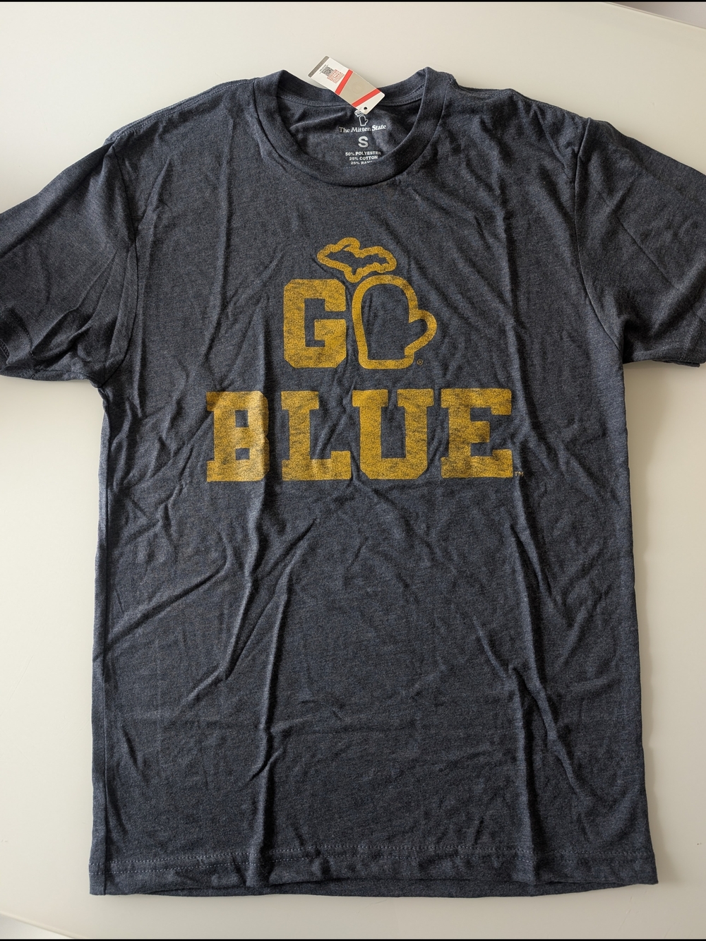 NWT! - The Mitten State Go Blue Mitten Graphic Tee